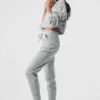 Felpa con cappuccio Muse - Grigio melange sportivo