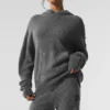 Felpa con cappuccio New Class in lana e cashmere - Grigio platino