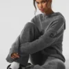 Felpa con cappuccio New Class in lana e cashmere - Grigio platino