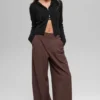 Felpa con cappuccio Noble a costine in lana e cashmere con zip integrale - Nero