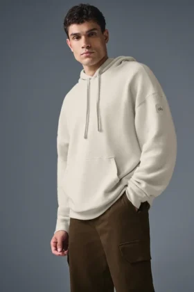 Felpa con cappuccio Triumph Restore - Bianco osso