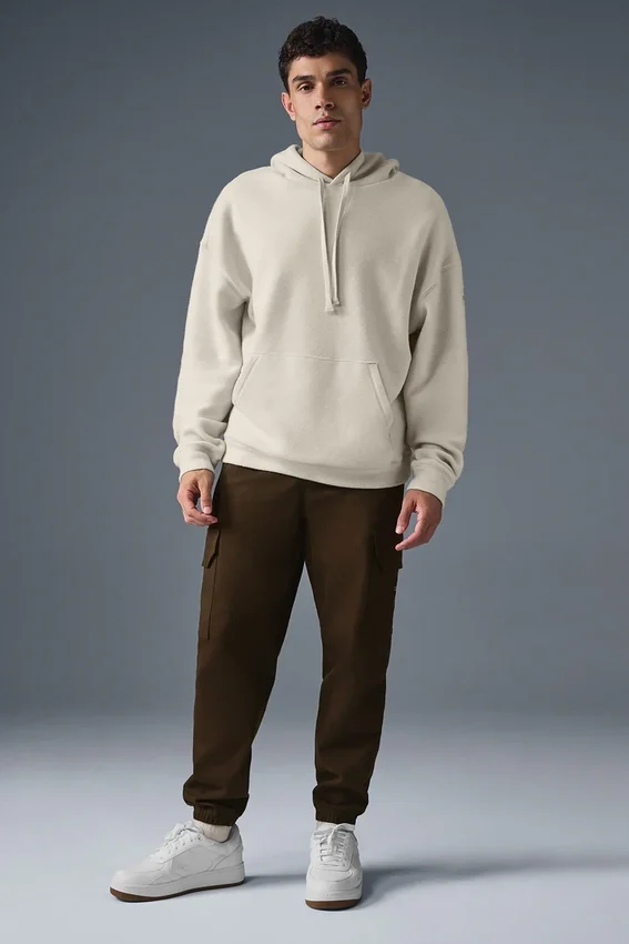 Felpa con cappuccio Triumph Restore - Bianco osso