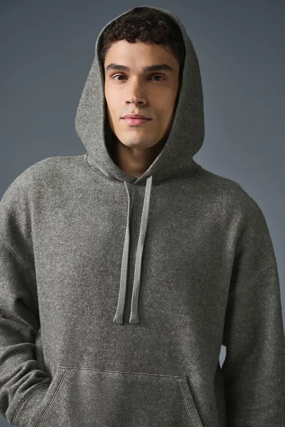 Felpa con cappuccio Triumph Restore - Grigio triblend