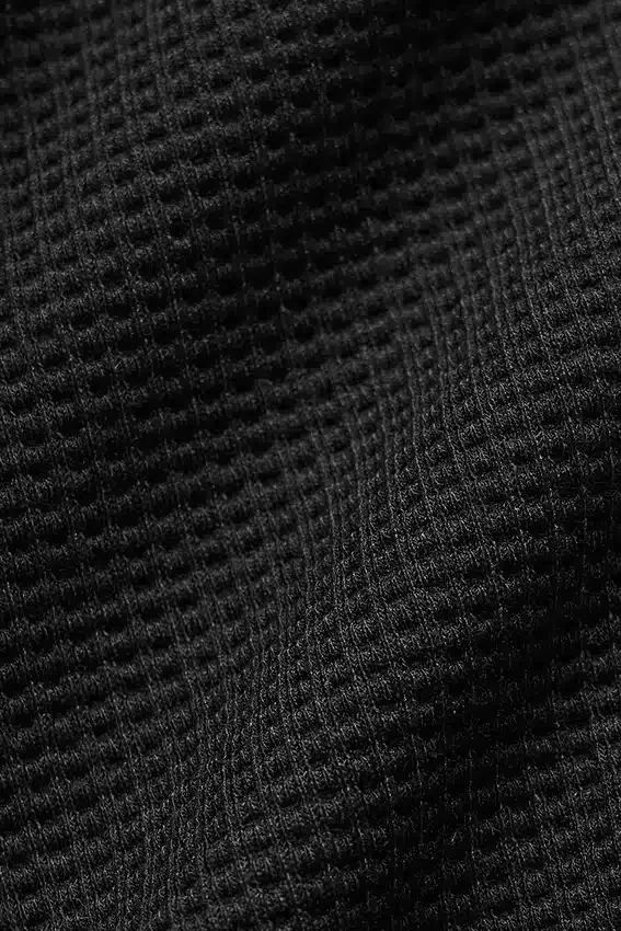 Felpa con cappuccio Waffle Lounge - Nero