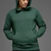 Felpa con cappuccio Waffle Lounge - Verde trifoglio