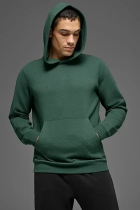 Felpa con cappuccio Waffle Lounge - Verde trifoglio