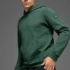 Felpa con cappuccio Waffle Lounge - Verde trifoglio