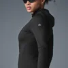 Felpa da corsa con cappuccio Airlift Winter Warm — Nero