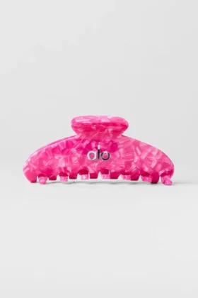 Fermaglio a artiglio anni ’90 – Conchiglia rosa paradiso