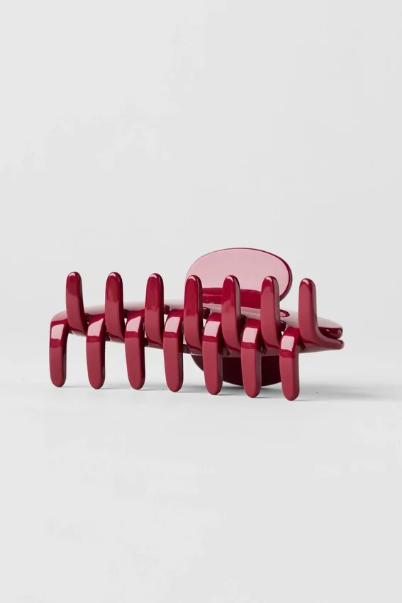 Fermaglio a artiglio anni '90 - Rosso Summer Romance
