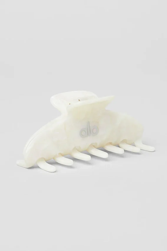 Fermaglio a artiglio anni '90 - White Pearl