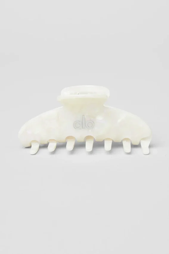 Fermaglio a artiglio anni '90 - White Pearl