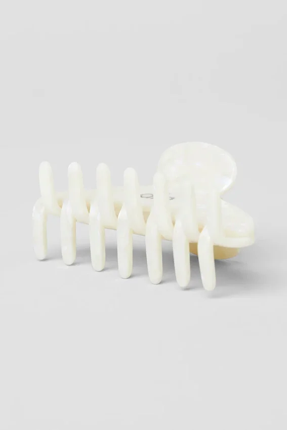 Fermaglio a artiglio anni '90 - White Pearl