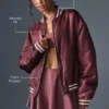 Giacca Afterglow Varsity - Borgogna Tartufo