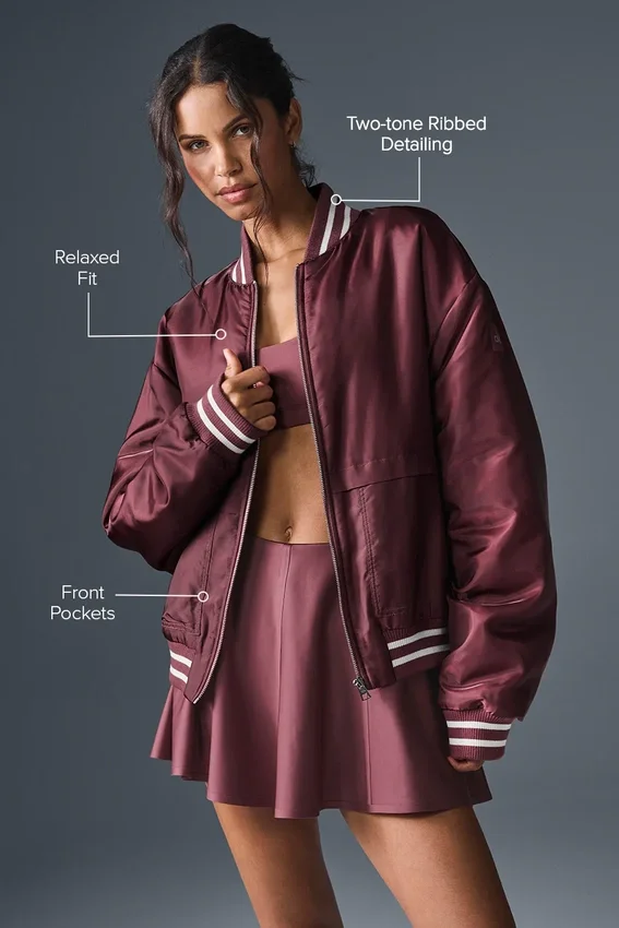 Giacca Afterglow Varsity - Borgogna Tartufo