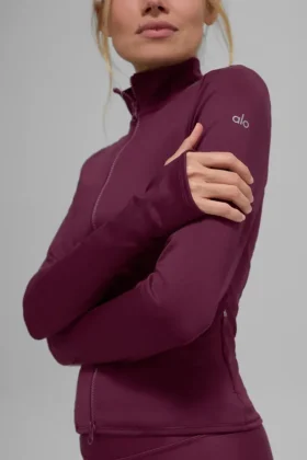 Giacca Airlift Winter Warm Radiant con zip integrale – Borgogna