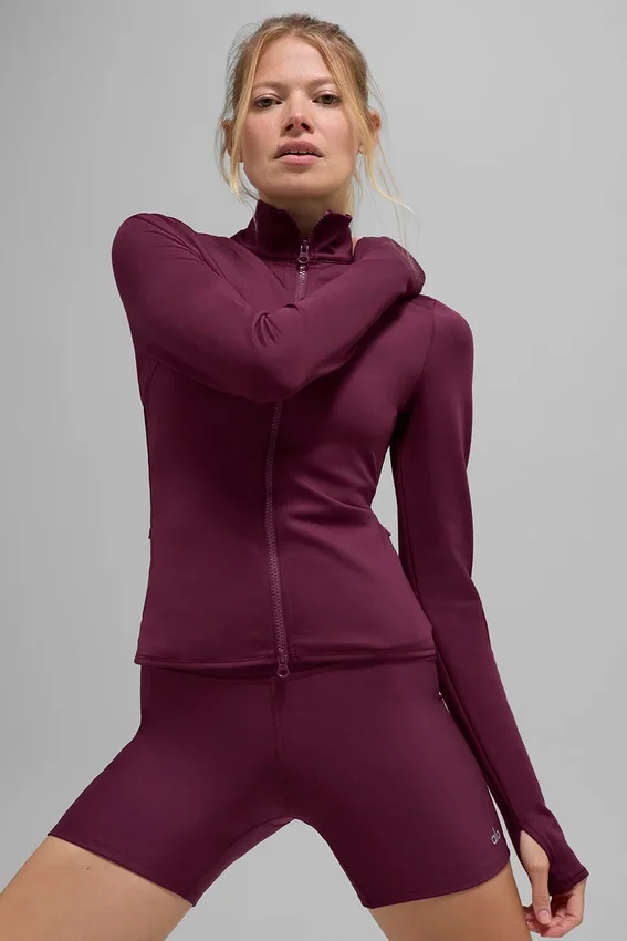 Giacca Airlift Winter Warm Radiant con zip integrale - Borgogna
