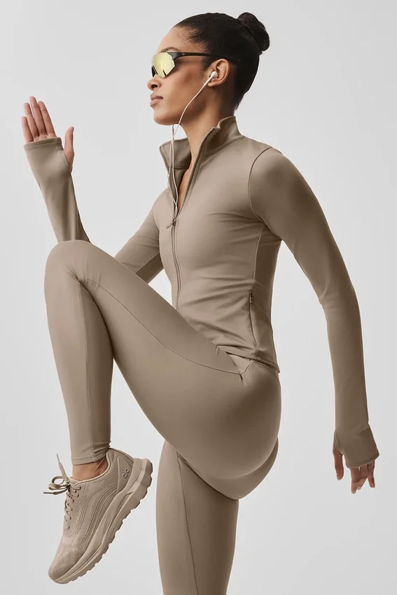 Giacca Airlift Winter Warm Radiant con zip integrale - Gravel