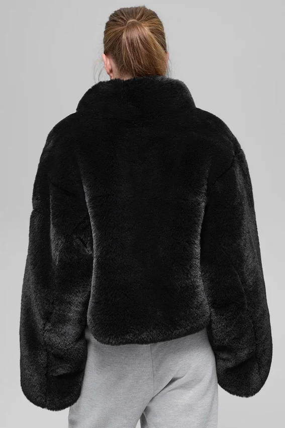 Giacca Allure in pelliccia sintetica - Nero
