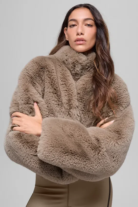 Giacca Allure in pelliccia sintetica - Oat