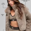 Giacca Allure in pelliccia sintetica - Oat