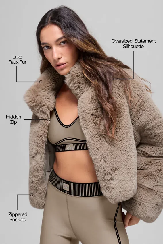 Giacca Allure in pelliccia sintetica - Oat