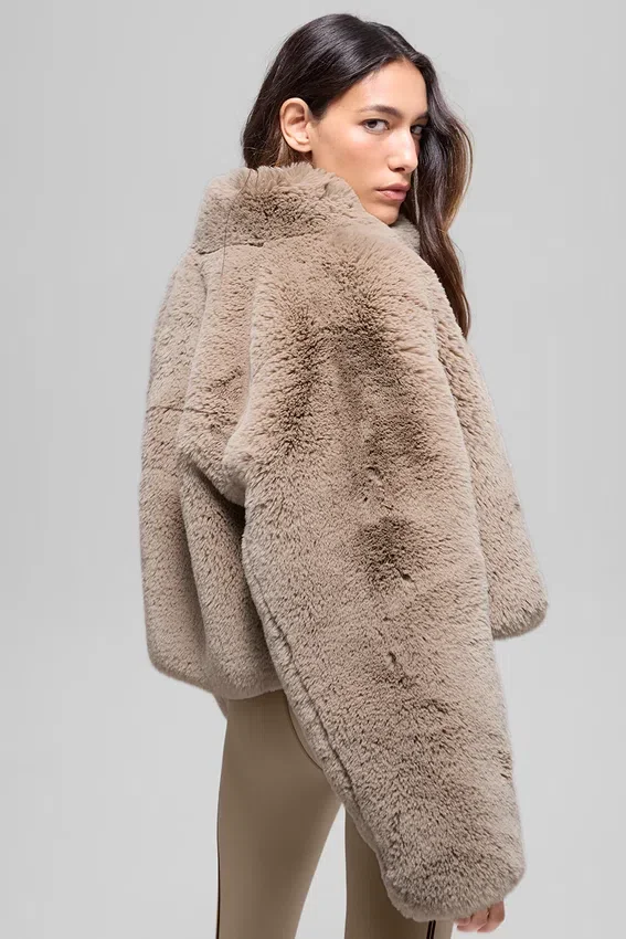 Giacca Allure in pelliccia sintetica - Oat
