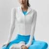Giacca Alo Softsculpt Superset con zip integrale - Bianco