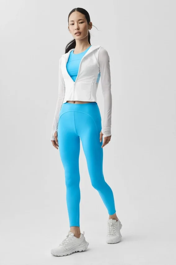 Giacca Alo Softsculpt Superset con zip integrale - Bianco