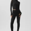 Giacca Alo Softsculpt Superset con zip integrale - Nero