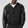 Giacca bomber con cappuccio Select - Nero