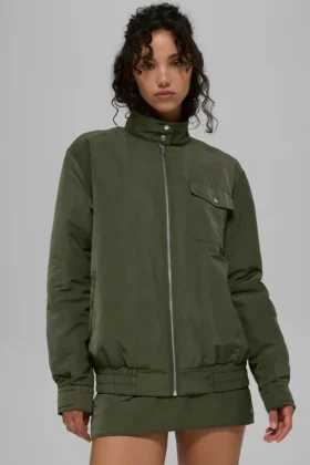 Giacca bomber Work It – Verde oliva