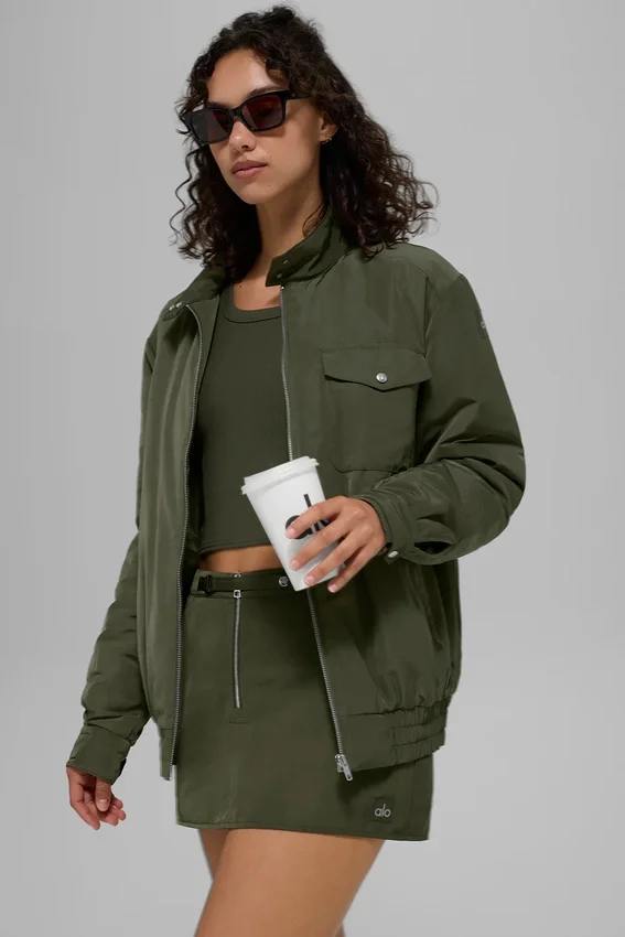 Giacca bomber Work It - Verde oliva