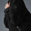 Giacca-camicia con bordi in sherpa - Nero