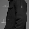 Giacca-camicia in tela - Nero