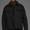 Giacca-camicia in tela - Nero
