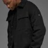 Giacca-camicia in tela - Nero