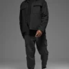 Giacca-camicia in tela - Nero