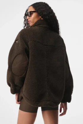 Giacca-camicia Sherpa Edge – Espresso