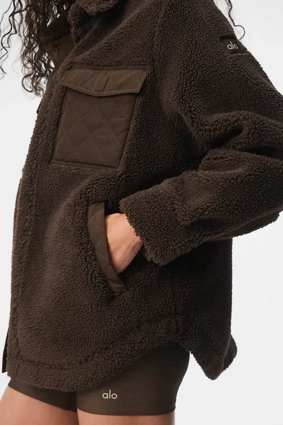 Giacca-camicia Sherpa Edge - Espresso