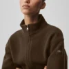Giacca City Girl in lana double face - Espresso