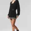 Giacca con zip integrale in maglia Tennis Club Sweater - Nero/Avorio