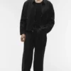 Giacca con zip integrale Linen Days - Nero