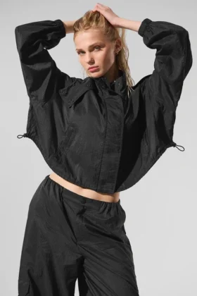 Giacca corta con zip integrale Game Time - Nero