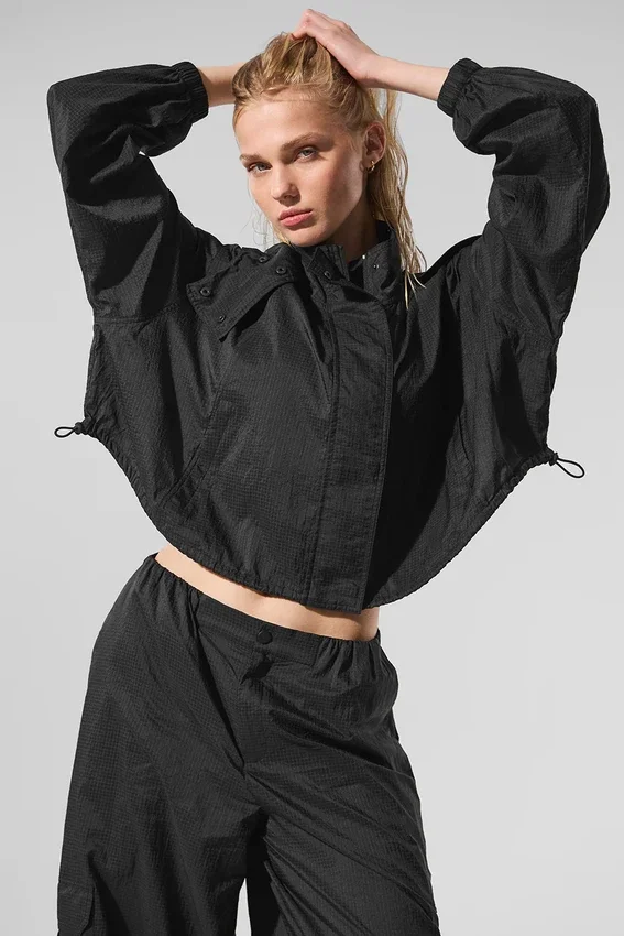 Giacca corta con zip integrale Game Time - Nero