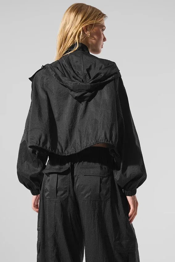 Giacca corta con zip integrale Game Time - Nero