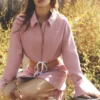 Giacca corta Fan Favorite con zip integrale - Rosa vintage