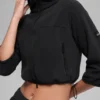 Giacca corta in pile polare Retreat - Nero