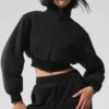 Giacca corta in pile polare Wintry Mix - Nero