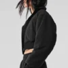 Giacca corta in pile polare Wintry Mix - Nero